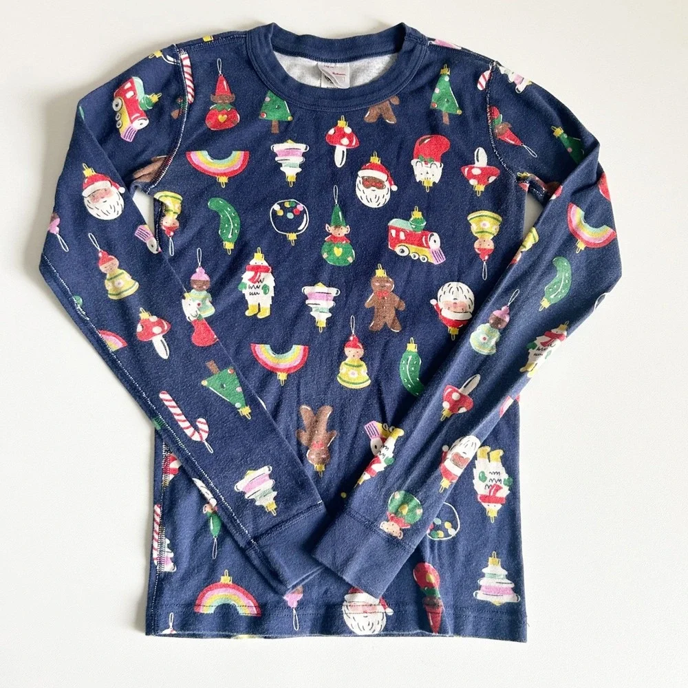 Hanna Andersson Kids Bundle Lot (3) Organic‎ Cotton Pajama Tops Size 12-14